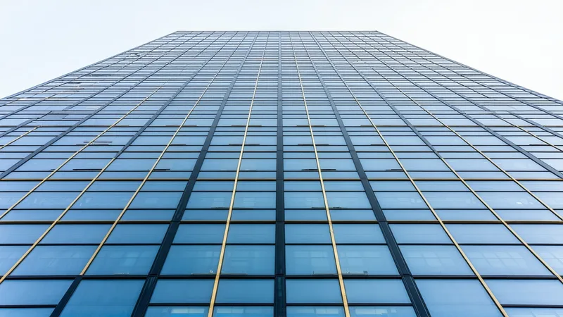 Commercial real estate building representing real estate debt tokenization